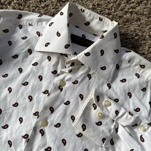 Etro Spa Shirt Womens 39 Paisley Button Down Cotton Designer Classic Italy